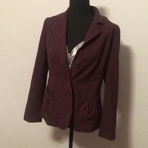 J Jill Sz2 chocolate pant suit